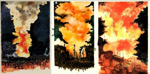 Glasgow School of Art Inferno Triptych