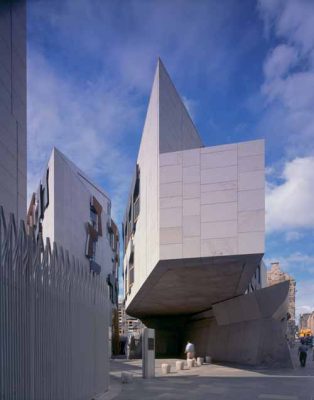 Scottish Parliament building design by architect Enric Miralles