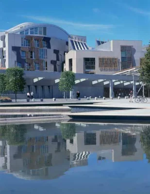 Scottish Parliament Building, Holyrood pools