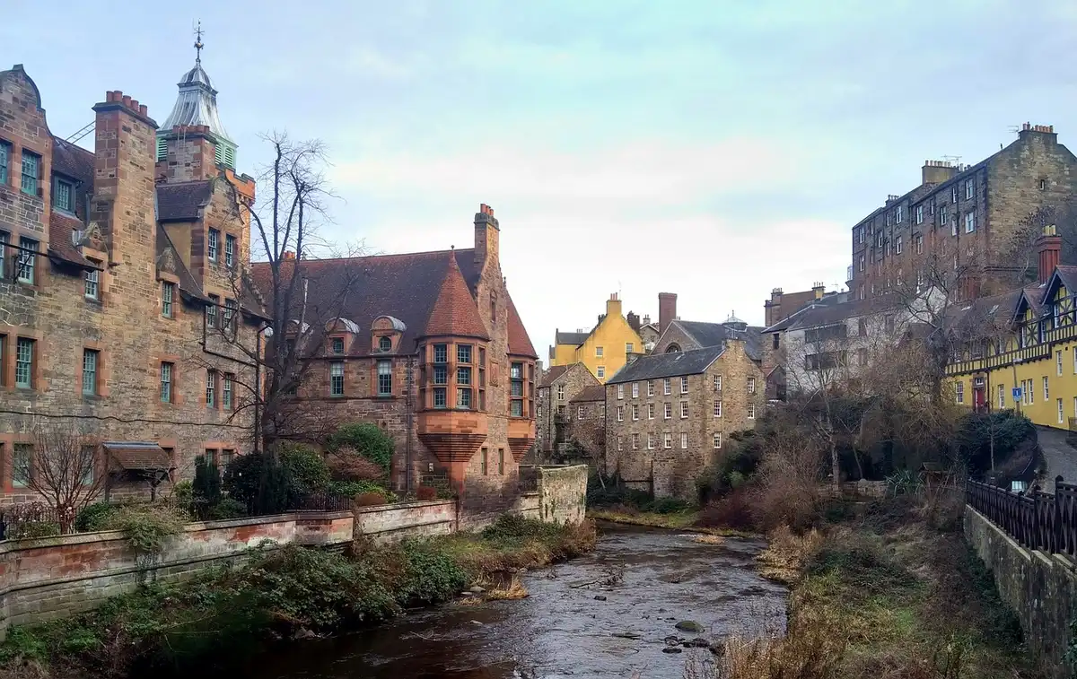 Historic Edinburgh homes in the Dean Village